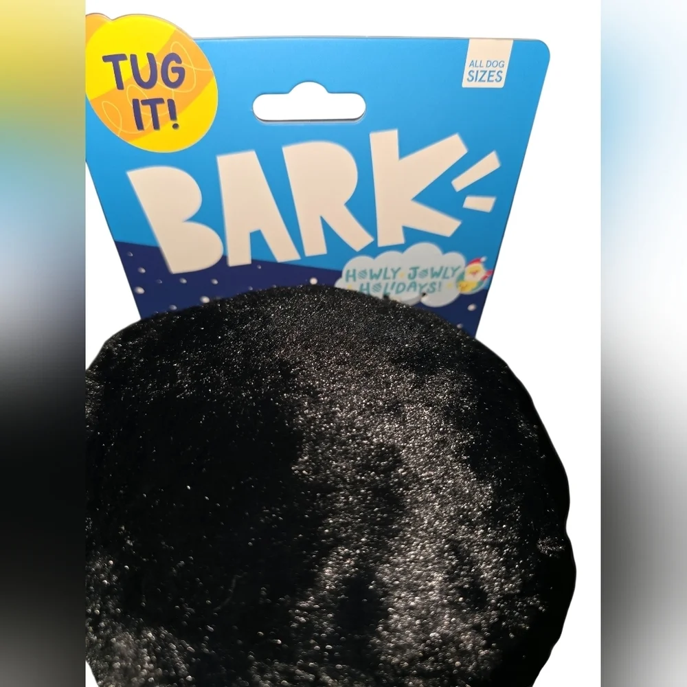 Barkbox Black Nutcracker Plush Pull Dog Toy, NWT.